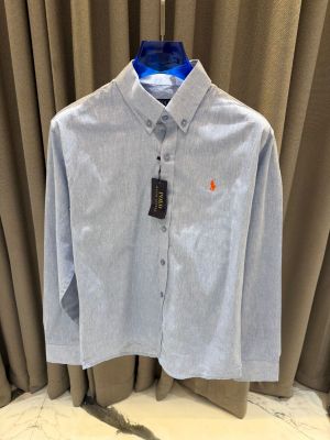 Ralp_h Lauren Chest Logo Full Sleeves Shirt Sky Blue