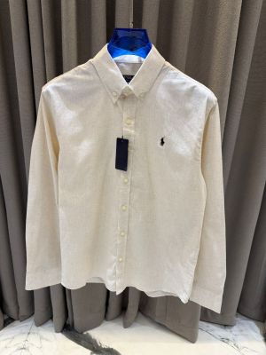 Ralp_h Lauren Chest Logo Full Sleeves Shirt Cream