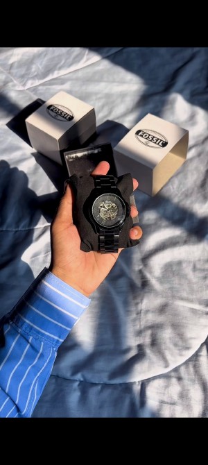 Fossi l black chain automatic