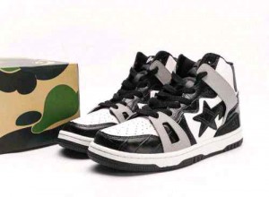 A Bathing Ape Bape Sta 93 Hi Black Light Grey Men S