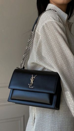 Ysl Sunset Black-Silver With Original Box & Dust Cover