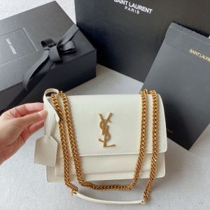 Ysl Sunset White-Gold With Original Box & Dust Cover