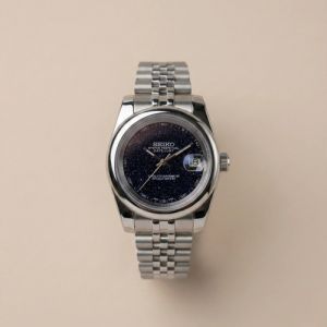Seik_o Date Just Galaxy Dial Black