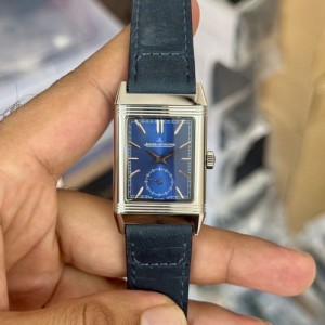 Jaeger Le Coultre Reverso Blue Silver