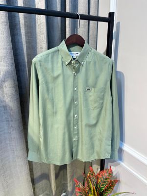 Lacost_e L.Green Imported Voil Fabric Finest Cotton Premium Shirt with HD Embroidery Logo(1051)