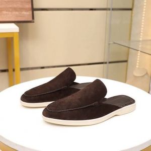 Loro Piana Mens Half Summer Walk  Loafers Brown