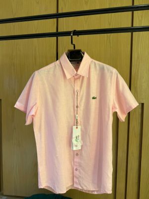 Lacost-e IMPORTED STORE ARTICLE linen fabric SHIRT