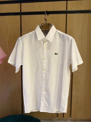 Lacost-e IMPORTED STORE ARTICLE linen fabric SHIRT