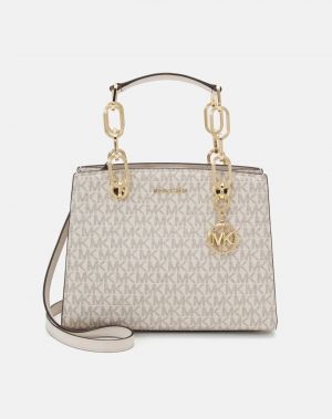 Michael_kors cynthia small signature logo satchel 5641