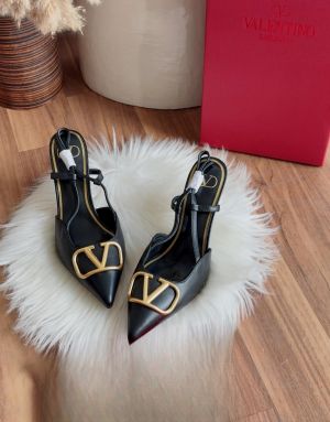 Valentino_Garavani_VLogo_Signature_Slingback_Pumps_Black_Leather_With_OG_Box_&_Carry_Bag_933V_Black