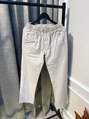 Calvin Klei_n Beige Pure Linen Fabric Premium Pant(1058)