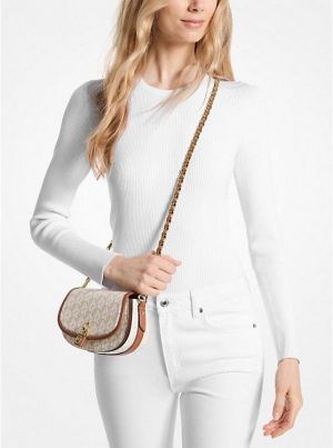 _Michael_kors_mila_shoulder_bag with og box(20236-biege)
