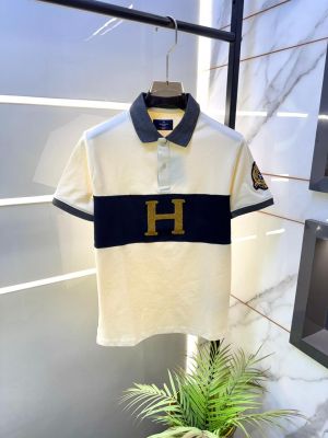 Aston Martin Hacket t Cream Polo Premium Collar Neck T-shirt F3590-CR