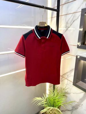 Aston Martin Hacket t Red Polo Premium Collar Neck T-shirt F3590-RE
