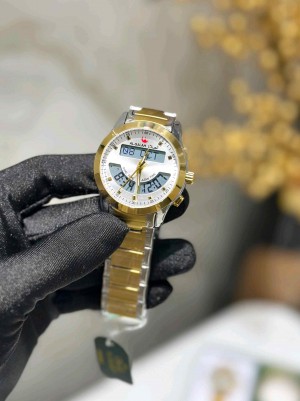 AL SALAH DUAL ANALOGUE tt GOLD WITH OG BOX TAG