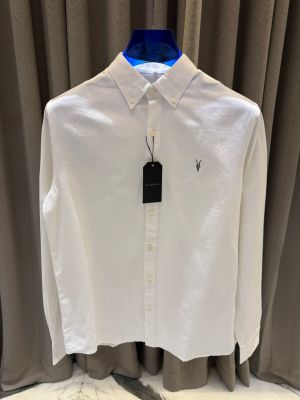 All Saints Chest Logo Full Sleeves Shirt White