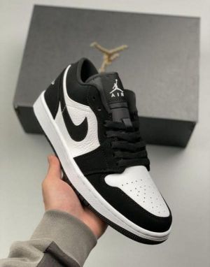 Jordan 1 Low Panda Black White For mens 