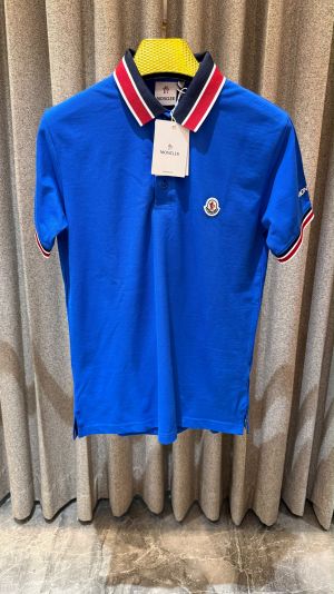 MONCLE_R ROYAL BLUE PREMIUM POLO IMPORTED WITH BOX