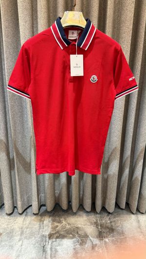 MONCLE_R RED PREMIUM POLO IMPORTED WITH BOX