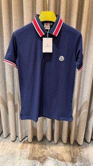 MONCLE_R NAVY BLUE PREMIUM POLO IMPORTED WITH BOX