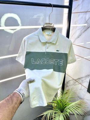 Lacost e Off-White Polo Premium Collar Neck T-shirt F3453-OF1