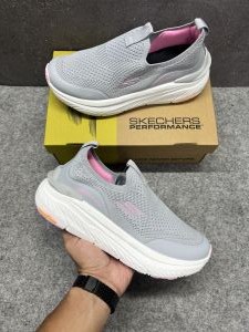 WMN Skecher.s Slip-ins Arch fit Max Cushion Grey Pink Colorway 2878