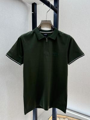 Boss x Porsche Olive Premium Collar Neck Polo T-shirt With Brand Box Packing F3687-OL