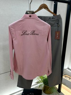 Loro Piana Imported Pink Pant Shirt Super Premium Combo F3878-PI