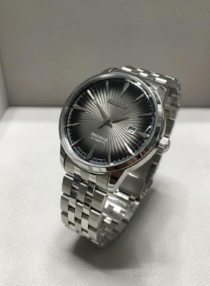 Seik o Presage Quartz Silver Grey