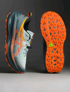 Asicss Trabuco Max 4 Trail Cold Moss Nova Orange