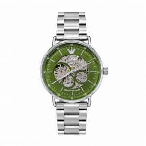 Empoio_Armani_Automatic_Chain_Silver_Green