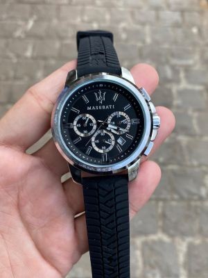 Maserat i Silver Dial Watch