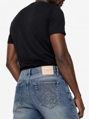 Loewe Bootcut  green shade Premium Imported Lycra Fabric Denim With Back Pocket Embroidery Design Logo 4179