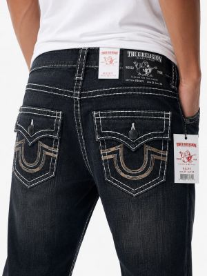 True Religion Straight fit Premium Imported Stretchable Lycra Fabric Denim with Back Pocket Embroidered Design 4176