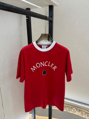 Moncle r Red Oversized Premium Round Neck Drop Shoulder T-shirt F3771-RE