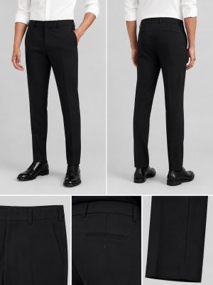 Armani.Exchange.Black.100%imp.formal.Pant.Straight.Trouser.CS383
