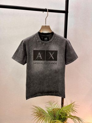 Arman_i Exchange Acid Wash Black Oversized Premium Round Neck T-shirt F3589-BL