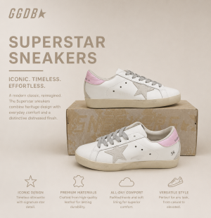 GOLDEN GOOSE BALL STAR LOW BABY PINK FIX