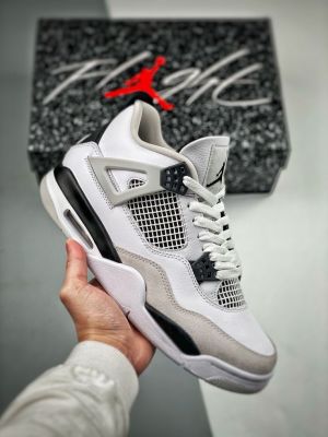 Nik e Air Jordan Retro 4 Military Semi Ua (524)
