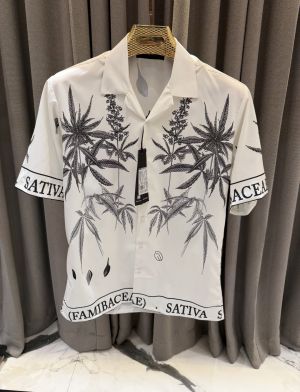 Amir_i Palm imported Half Sleeves Shirt White 