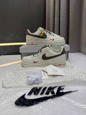 NIK_E AIRFORCE 1 MINI RED SWOOSH COFFEE FIX