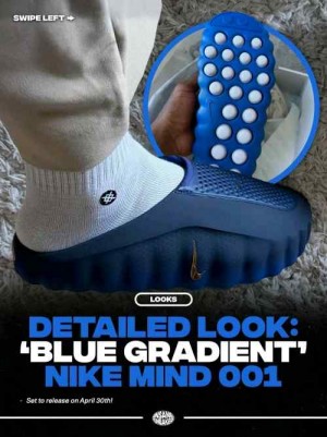 Nikee Mind 001 Slide Blackened Blue Game Royal