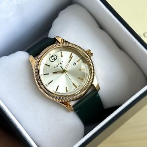 GUCC_I MENS LEATHER WATCH 