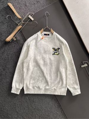 LOUI-S V-UITTON IMPORTED SWEATSHIRT STORE ARTICLE CREAM