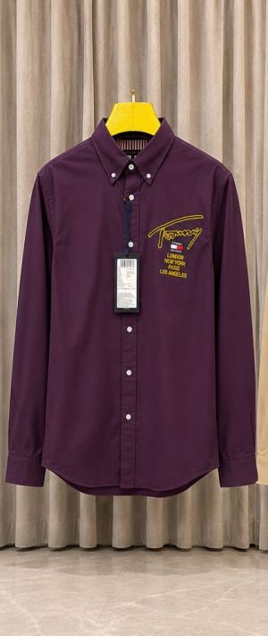 SALE TOMMY HILFGIGE_R MAROON PREMIUM SHIRT