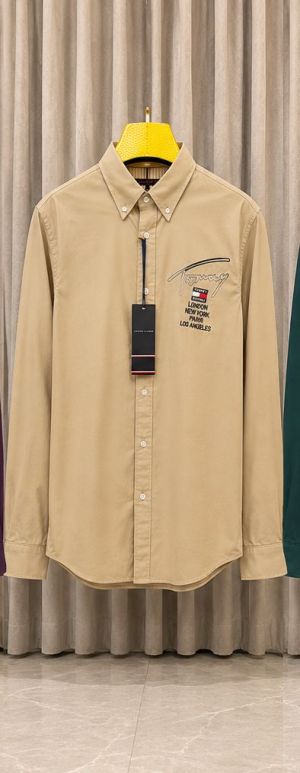 SALE TOMMY HILFGIGE_R BEIGE PREMIUM SHIRT