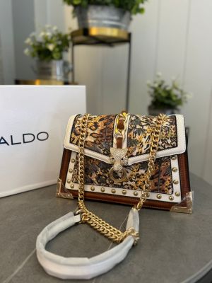 Ald_o womens Brown Flower with Dust Bag & box s8962
