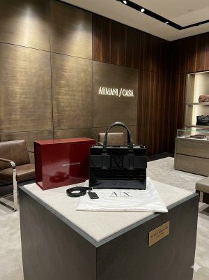 Armani_Exchange_Sussy_Large_SatchelBag_With_OriginalBox_DustCover