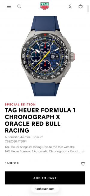 Tag Heue_r Formula 1 Chronograph x Oracle Red Bull Racing