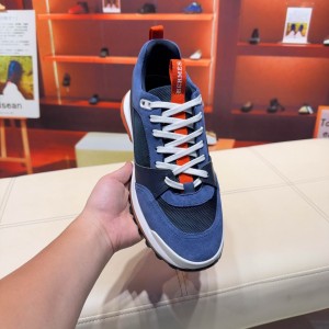 Herme s Leader Sneaker Blue Orange UA Quality